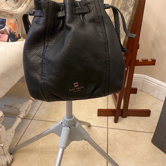 Kate Spade Black Pebbled Leather Shoulder Bag - Picture 4 of 7